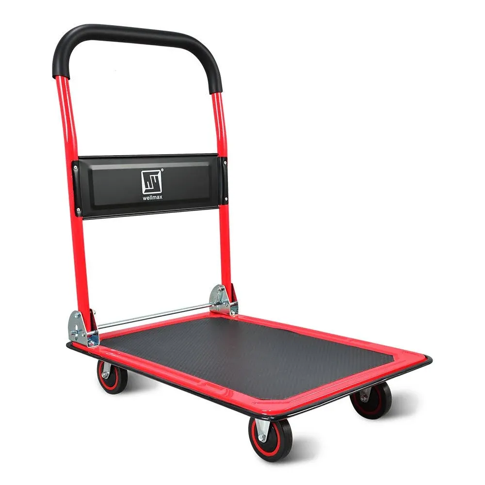 Wellmax Push Cart Dolly by Wellmax, Moving Platform Hand Truck Foldable for Easy Storage