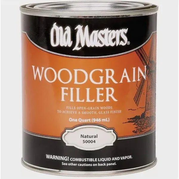 Old Masters Woodgrain Filler Natural Tone Quart Fills Open-Grain Woods