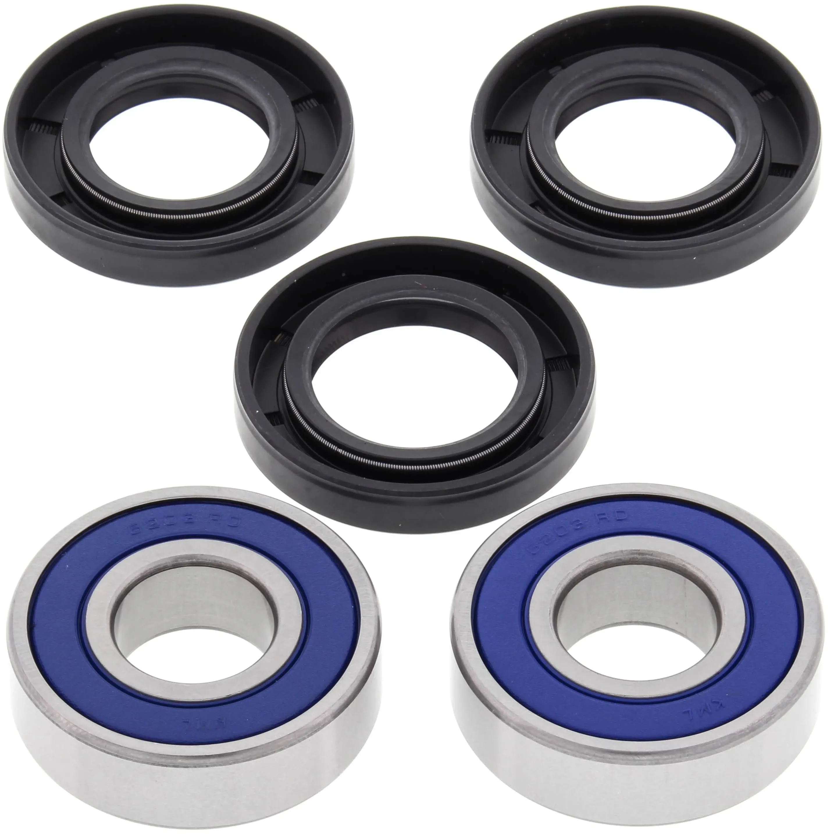 All Balls Racing 25-1211 Wheel Bearing Kit Front Compatible with/Replacement For Honda ATC110 1979-1981, Suzuki AN650 Burgman 2003-2017, DL650 2004-2011, DL650 ABS 2012-2021, DL650 XT ABS 2017-2021