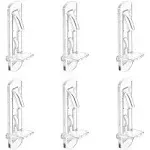 INCREWAY 30 Pack Shelf Support Peg, Clear Plastic Cabinet Shelf Pins, Self-Locking Bracket Clips for Supporting Furniture Kitchen Bookcase Closet Shelf, Fits 5mm Diameter Hole & 20mm Thick Shelf