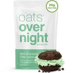 Oats Overnight - Mint Chocolate Chip Cookie - 20g Protein, Low Sugar Breakfast ...