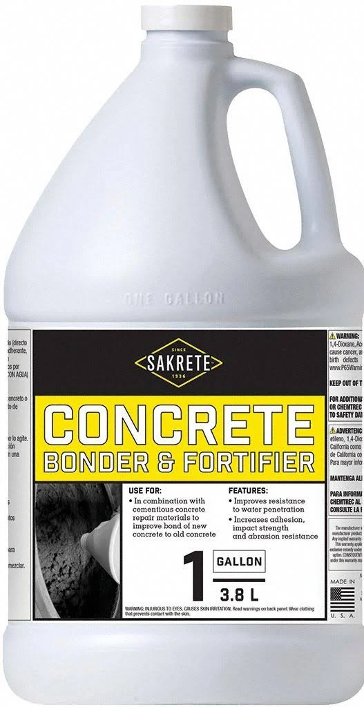 Sakrete 120036 1 gal. White, Dries to Clear Concrete Bonding Additive