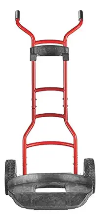 Rubbermaid Commercial Products Brute Construction and Landscape Dolly, 250-Pound Capacity, Red, Heavy Duty Dolly with Wheels