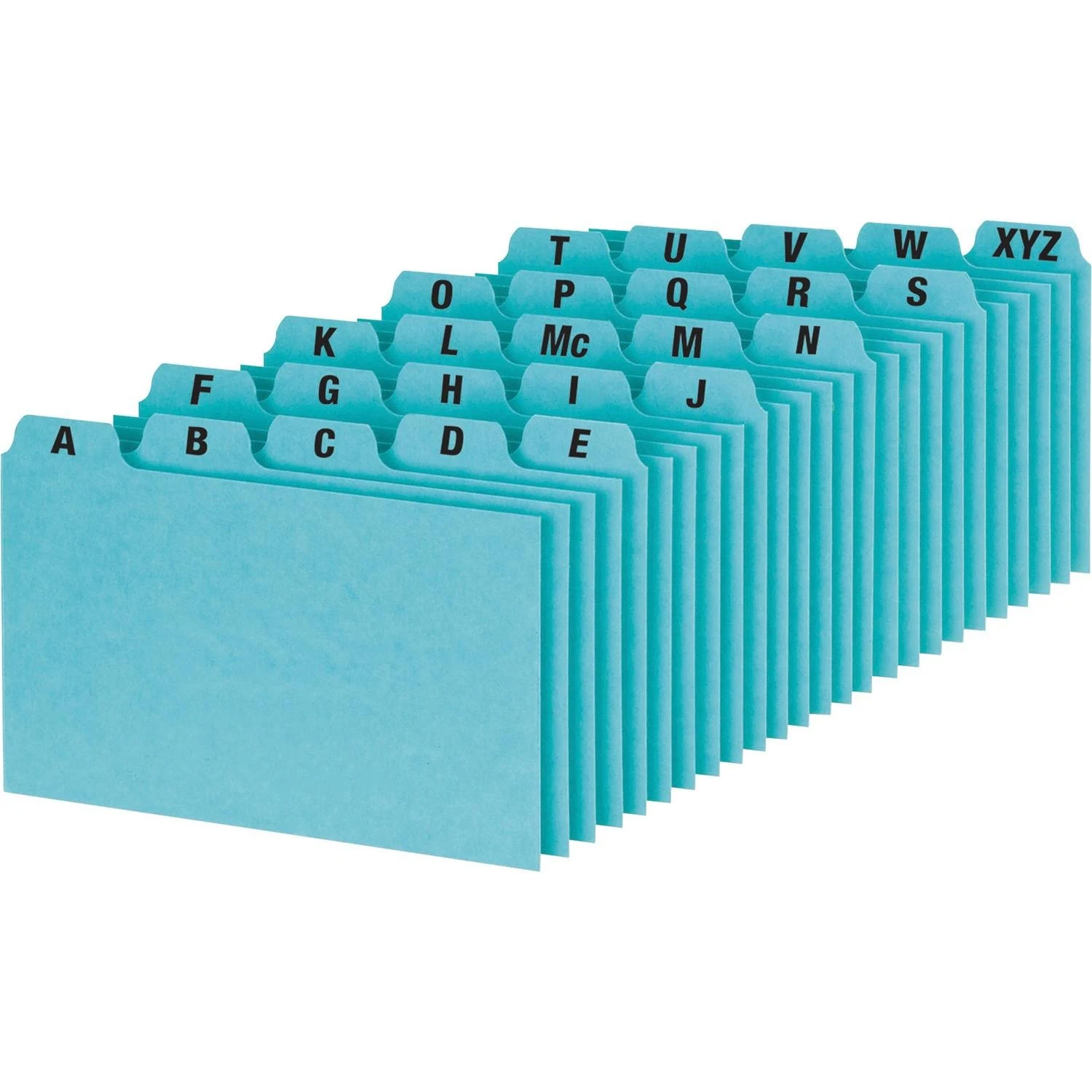 Oxford A-Z Tabs Index Card Guides, Blue