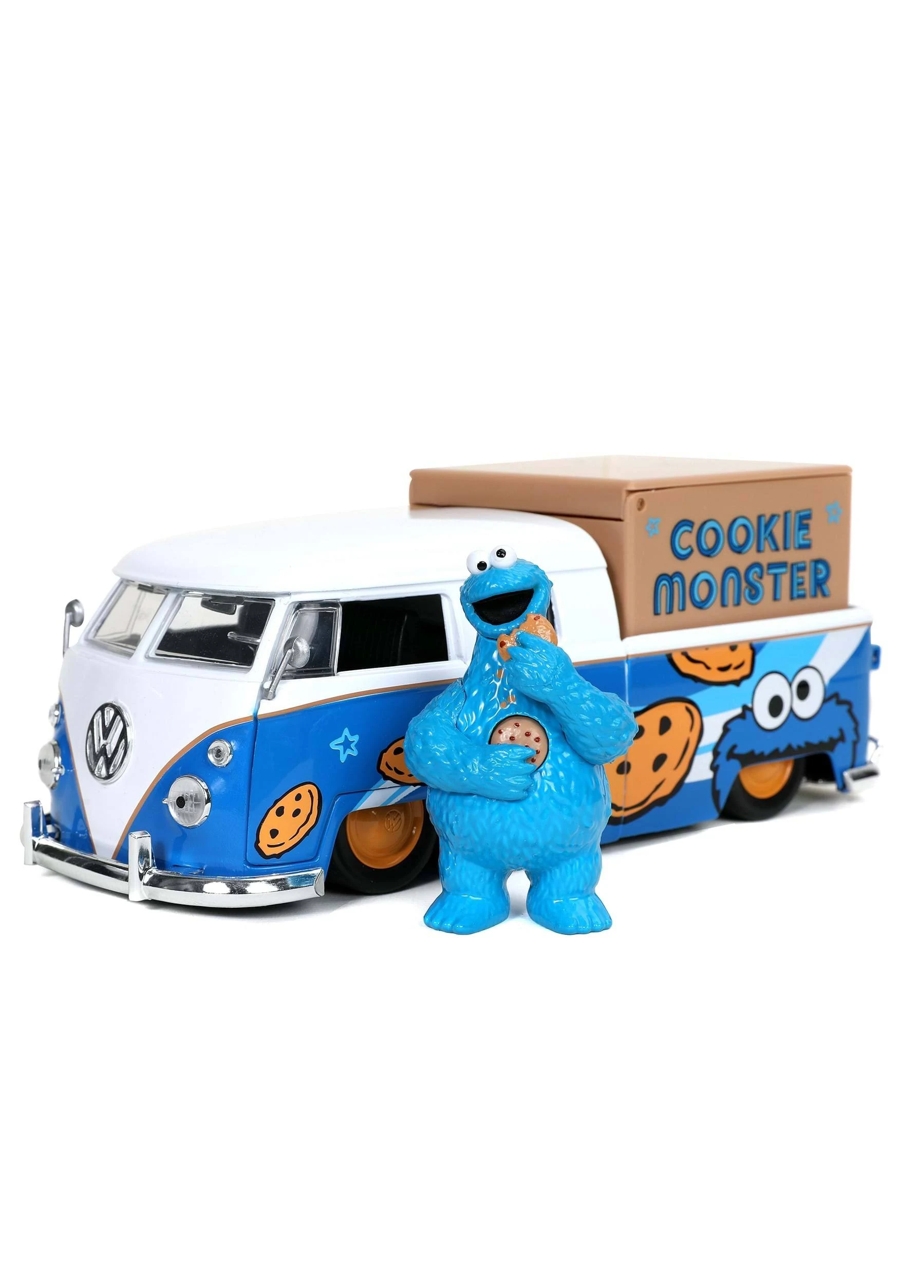 Sesame Street - '63 VW Bus w/Cookie Monster 1:24 Scale Hollywood Ride