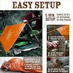 Worlds Toughest Ultralight Survival Tent 2 Person Mylar Emergency Shelter