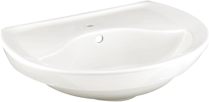 Lavatory Slab Ravenna 24-1/4 x 19-1/2 Inch Rear Overflow White ASME A112.19.2M CAN/CSA B45 Series