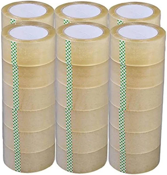 36 Rolls Clear Packaging, Packing, Sealing Tape - 2 Inches Wide X 330 Feet 110Yard (36 Pack)