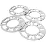 glorider 4pcs Universal Wheel Spacers 5mm for Most 4 Lug Wheels PCD 98mm to 120mm ...