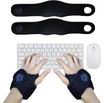 EXPOPROX-Wearable Wrist Rest Pads, 2 Pc. Set, Ergonomic Mouse and Keyboard Support Cushions to Reduce Joint Stress, Tension,Adjustable Fit with Padded Comfort.