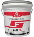 Red Devil 0841DX F-Seal 181 Fiber Reinforced Water Based Duct Sealant, 1 Gallon