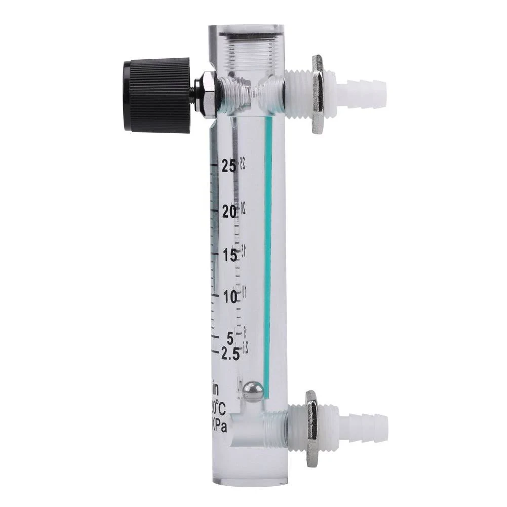 Air Flowmeter, Air Meter Air Flowmeter Control Valve 2.5-25 LPM Flowmeter Suitable for Air Measuring