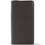 Leatherology Black Onyx Travel Zip Organizer Wallet, Passport Holder, RFID Available, Full Grain Leather