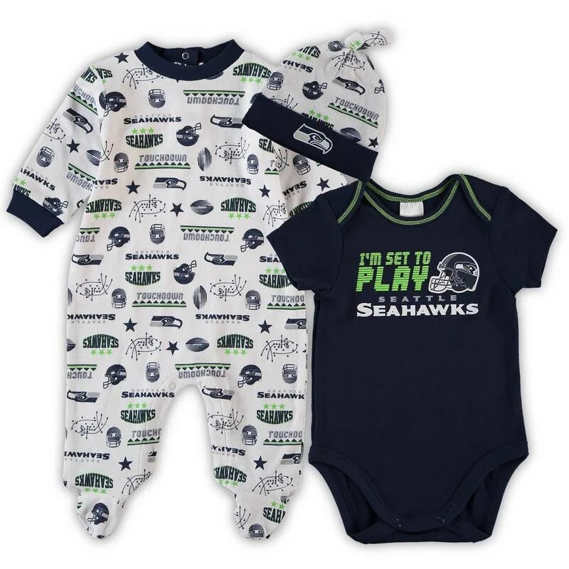 Gerber Unisex Baby NFL Team Footed Sleep and Play and Bodysuit Gift Set