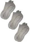 RATIVE Anti Slip Non Skid Barre Yoga Pilates Hospital Socks with Grips for Mens Womens