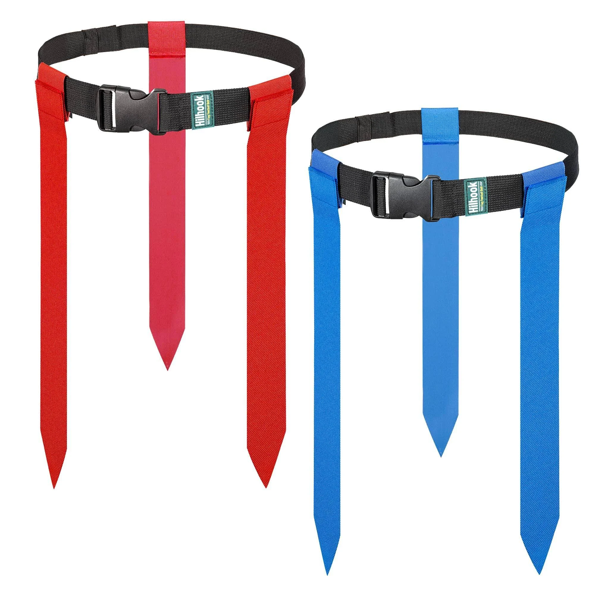 Hilhook Flag Football Belts, 10 Player Adjustable Flag Football Set with 30 Flags ...