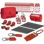 Tradesafe Lockout Tagout Kit Loto Kit 34 Pcs