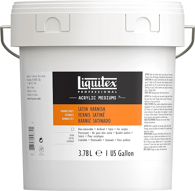 Liquitex Acrylic Varnish - Satin, Gallon, Bucket