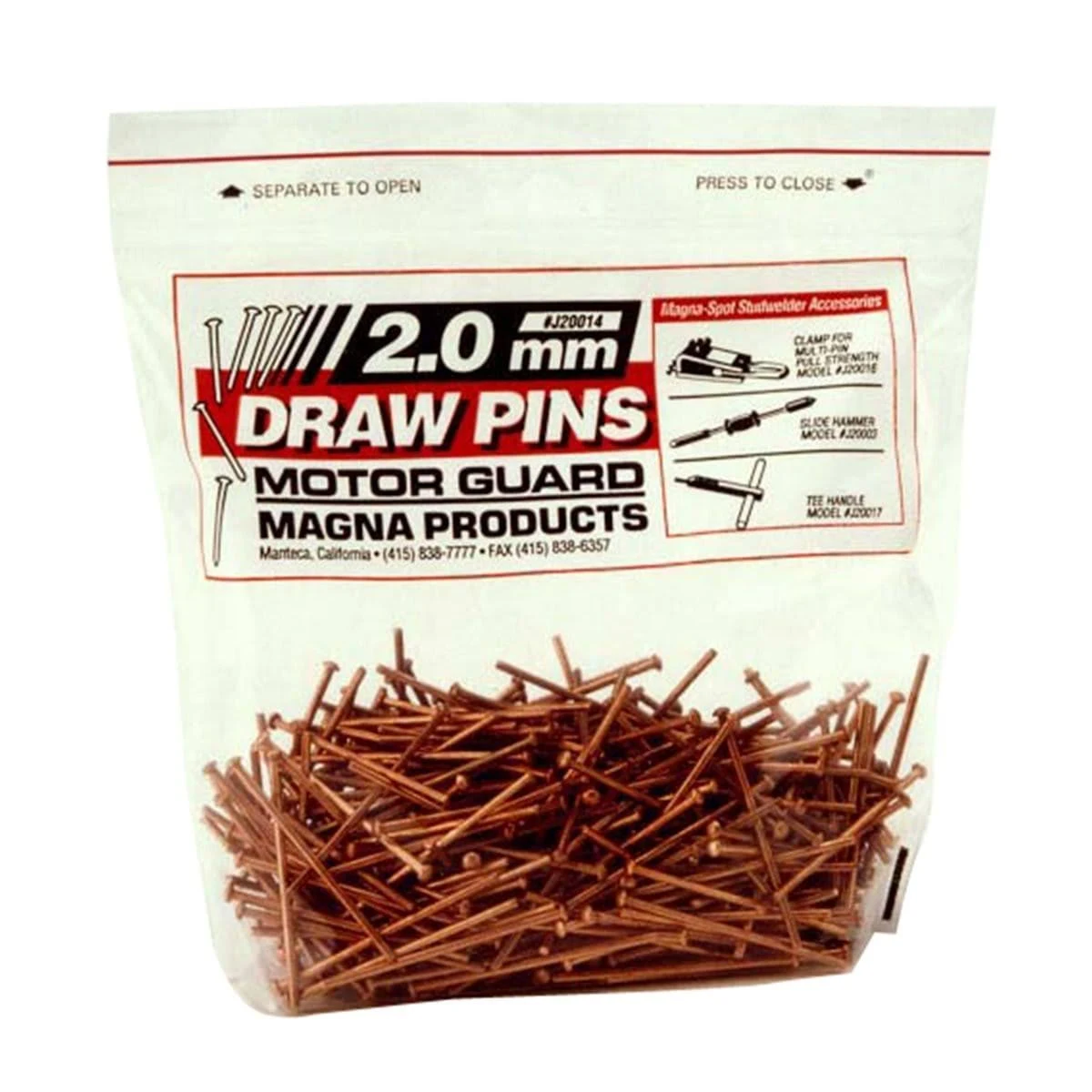 Motor Guard Draw Pins - 2.0mm