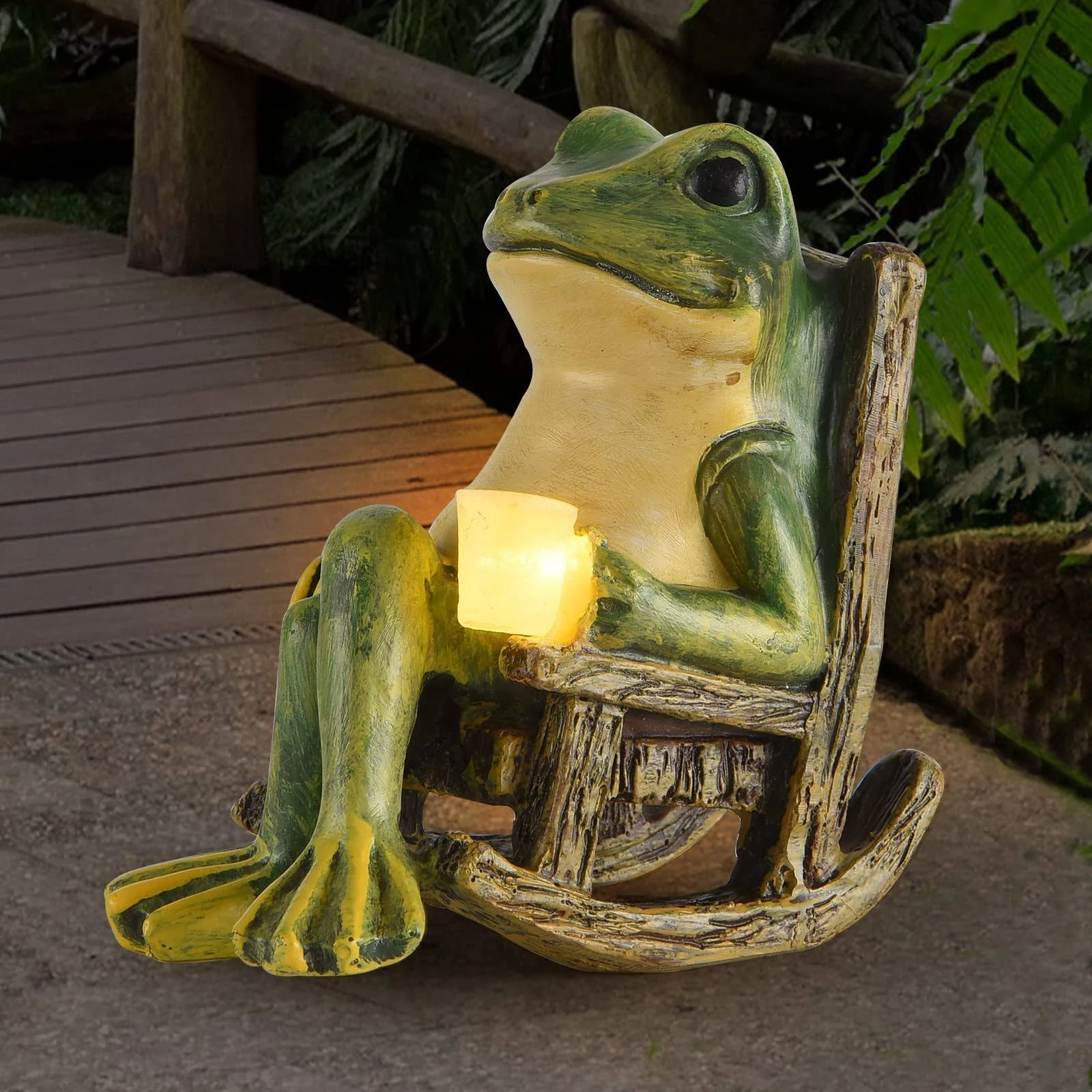 Miniature Frog Garden Statue Summer Home Decor Fairy Garden Accessories