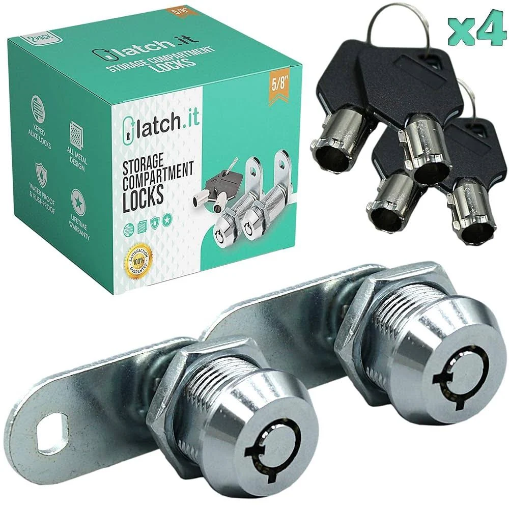 5/8” RV Storage Locks | 2-Pack RV Compartment Locks | Utility Cam Lock | 100% Me