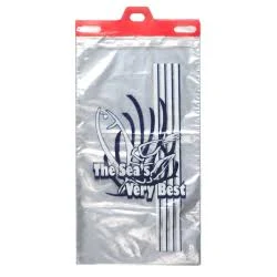 Low Density Printed Seafood Bag - 15 in. x 9 in. case/1000