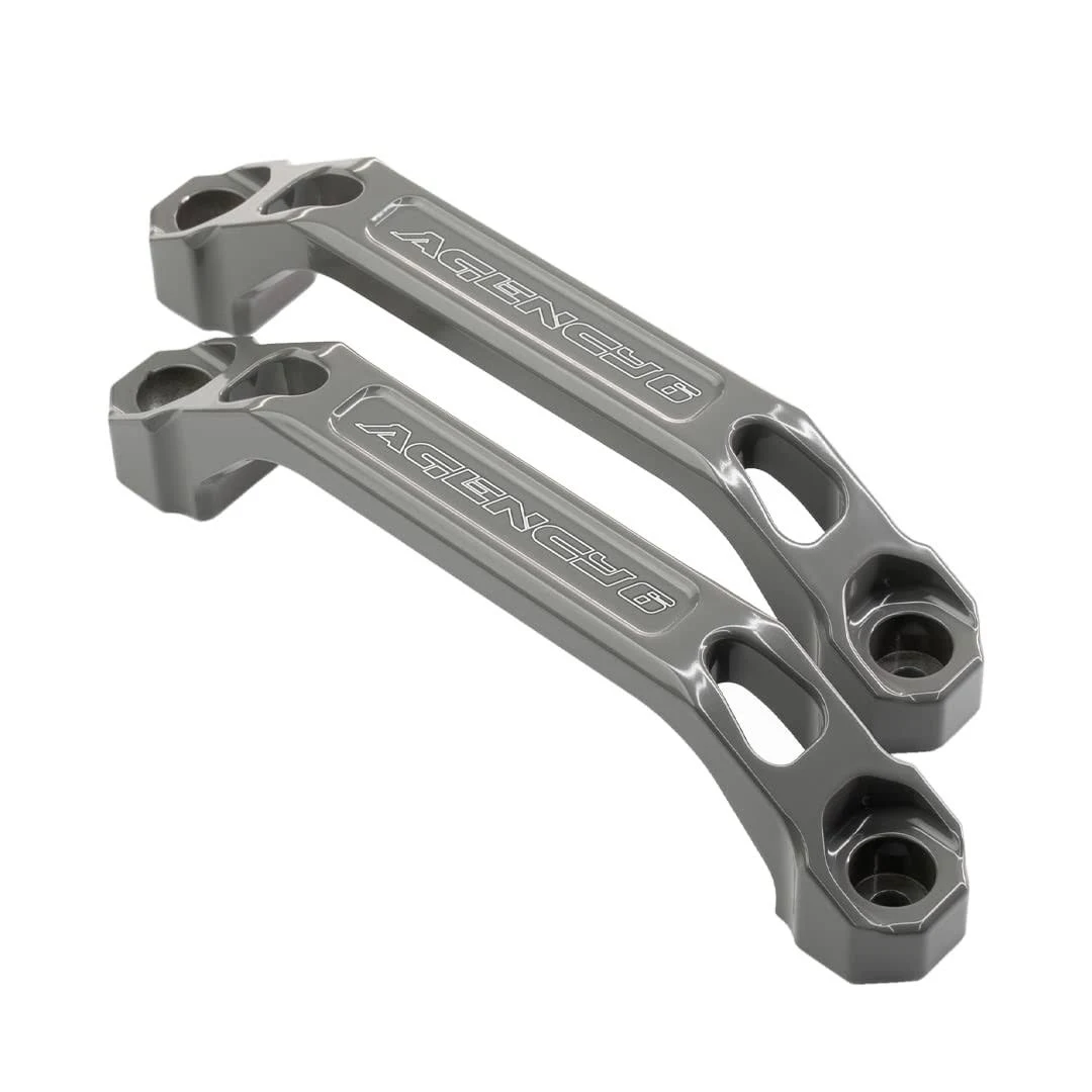 Agency 6 - Billet Grab Handle (Pair) - Universal Fitment (GREY)