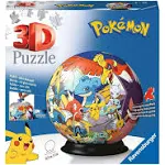 Pokemon Ball 3D Jigsaw Puzzle (72 piece)