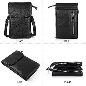 Crossbody Bags for Women, Small Leather Cross body Cell Phone Wallet Purse with Adjustable Strap