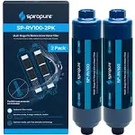 SpiroPure SP-RV100-2PK Multi-Stage RV/Marine Inline Water Filters