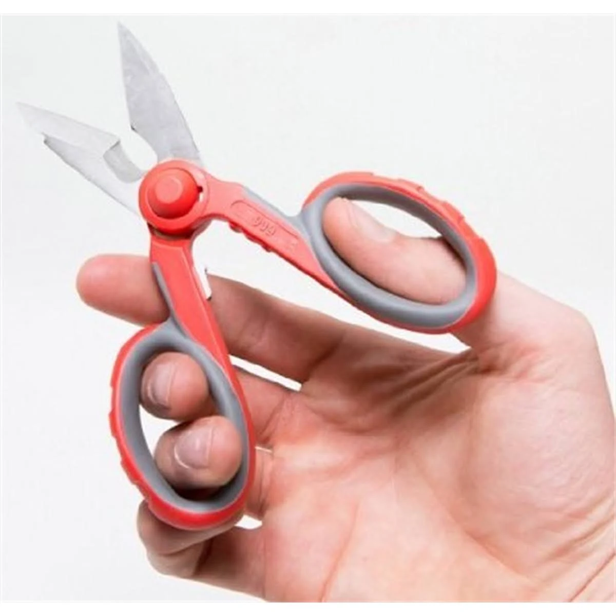 5.5" Multipurpose Electrician Scissors, Premium High Carbon Stainless Steel Utility Shears – Cut Cables, Strip Insulation, Cut Copper Sheets, Crimp Terminals, and Clean Electrical Boxes.