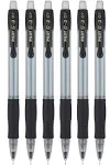 Pilot G2 Mechanical Pencils, 0.7mm HB Lead, Black/Clear Barrels, 6 Pack