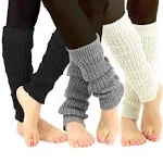 TeeHee Knee Leg Warmers, Extra Long Thigh High Leg Warmers, Boot Cuffs for Women Multipairs Gift for Her