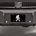 Jmm Industries Bigfoot Sasquatch Vanity Novelty License Plate Tag Metal Car Truck 6-Inches by 12-Inches Etched Metal UV Resistant ELP099