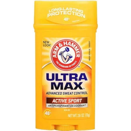 Arm & Hammer Ultramax Active Sport Antiperspirant Deodorant Solid, 2.6oz - Pack of 6