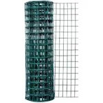 2 ft. x 25 ft. 16-Gauge Green PVC Coated Welded Wire Fence with Mesh Size 3 in. x 2 in.