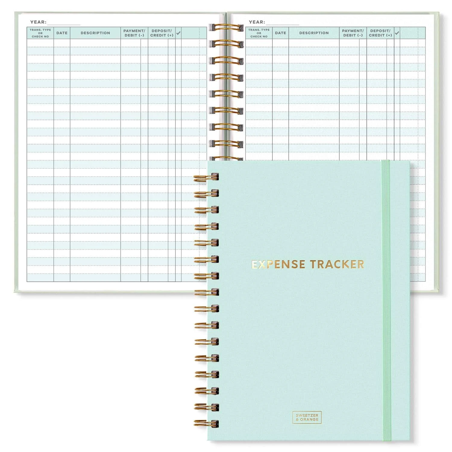 S&Budget Expense Tracker Notebook - 160 Pages, 6.4" x 8.4" - Financial Planner, Budget Tracker & Account Book