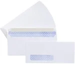 AmazonBasics Security- Tinted Peel & Seal Left Window Envelopes