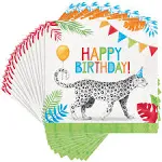 Creative Converting Party Animals Happy Birthday Napkins, 48 ct