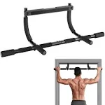 Goplus Pull Up Bar for Doorway, Multi-Grip Chin Up Bar w/ Foam Grips for Door Frame