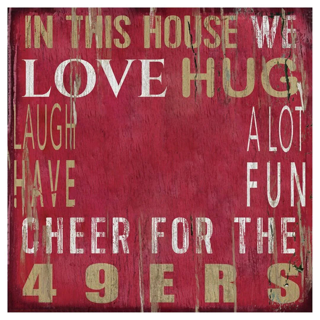 Fan Creations House Frame San Francisco 49ers 10x10, Multicolored