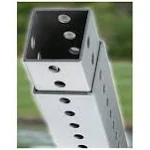 Dogipot 1301-P Steel Telescopic Square Mounting Post - 4-8 ft. Height