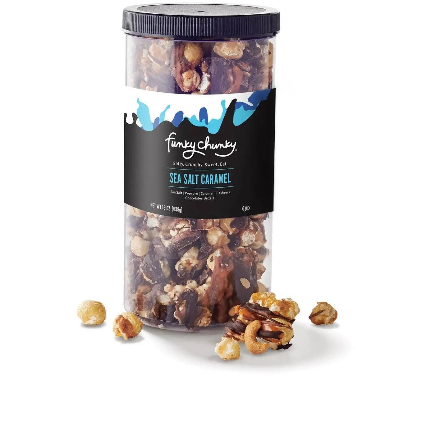 Sea Salt Caramel 19 oz canister | Chocolate Popcorn