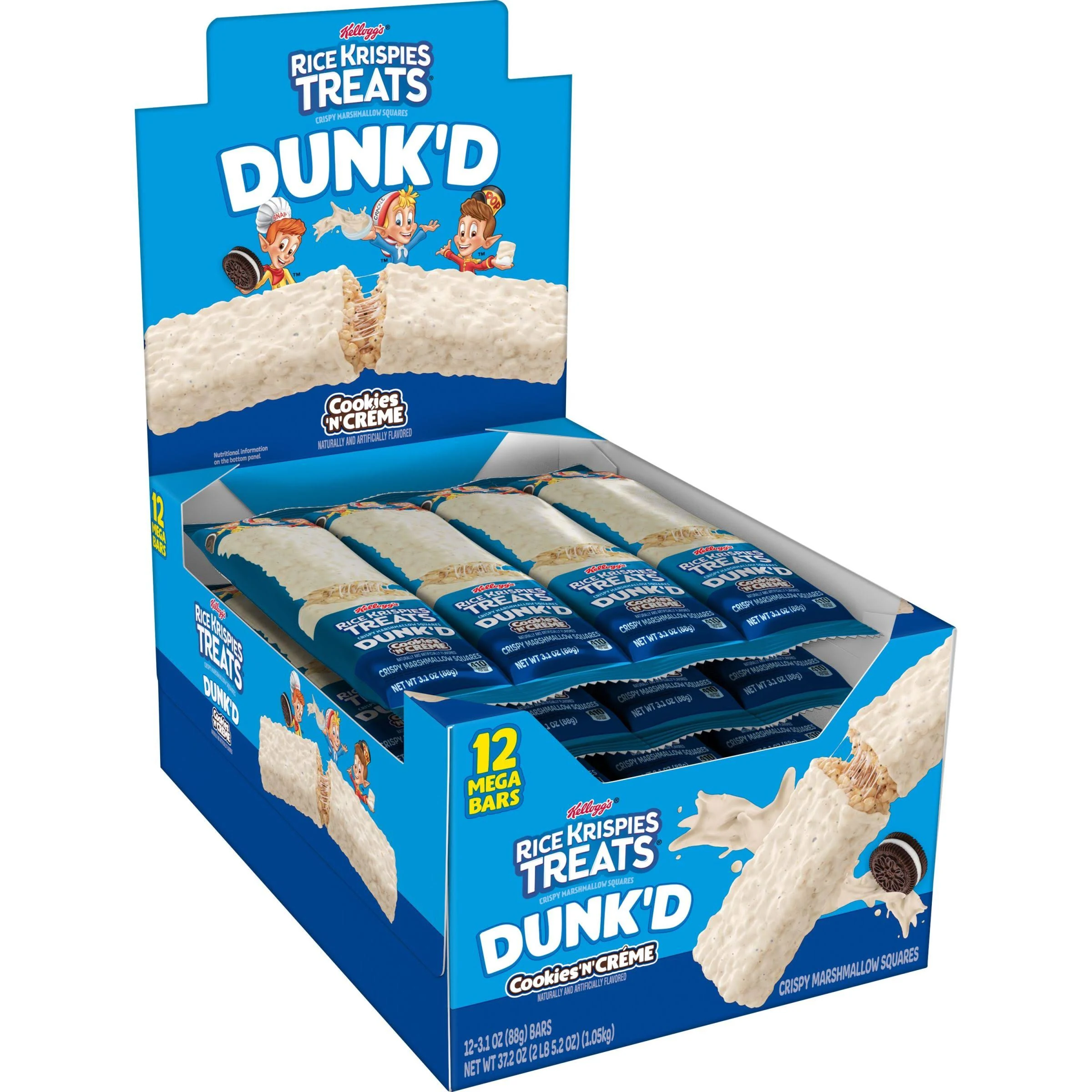 Rice Krispies Treats Dunk&#039;d - 3.1oz Bars - 12 Count (Cookies &#039;n&#039; Creme)