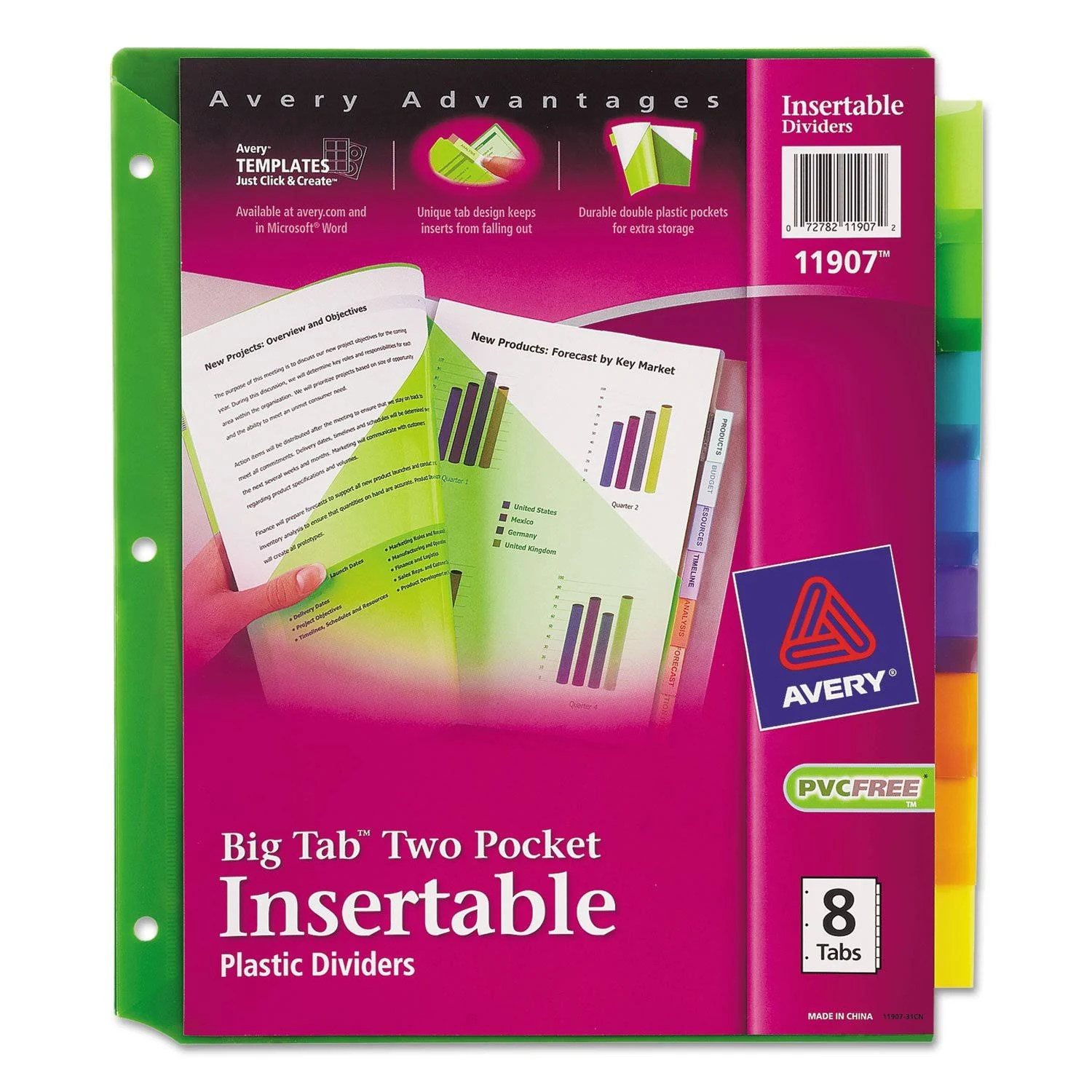 Avery Big Tab Insertable 2-Pocket Dividers (11907)