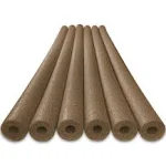 Oodles of Noodles Deluxe Foam Pool Swim Noodles - 6 Pack 52 inch Bulk Pack, Brown