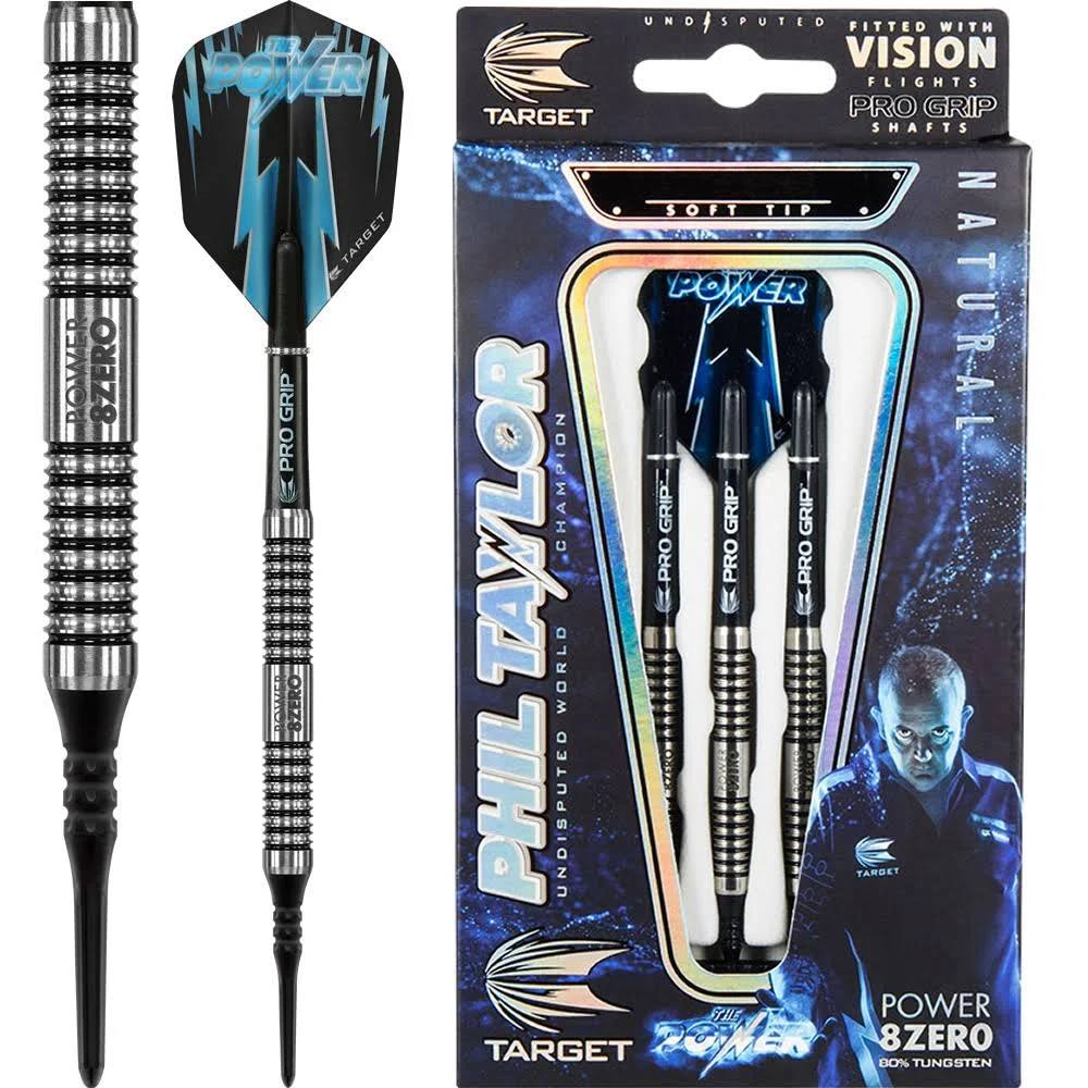 Target Phil Taylor Power 8-Zero Soft Tip Darts