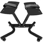 Ativafit Adjustable Dumbbell Stand Fitness Dial Dumbbell Rack with Adjustable Be