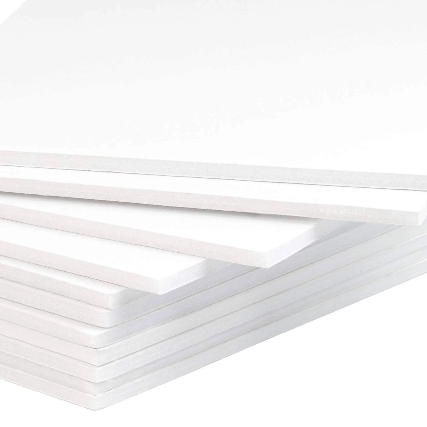 MBC MAT BOARD CENTER, Pack of 10 1/8" White Foam Boards (20x24, White)