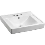 American Standard 9024004EC.020 Decorum Wall Hung Bathroom Sink, White